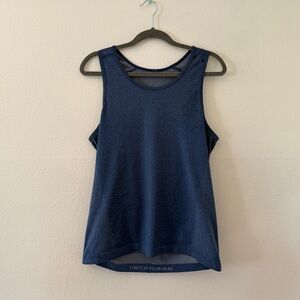 Lululemon Men's Navy Blue Tank Top